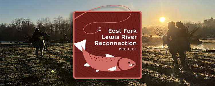 East Fork project logo on image of professional reveg crews 