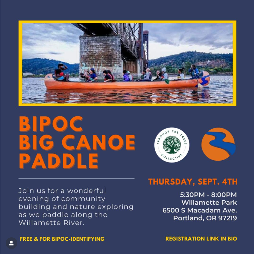 Through the Trees paddle post